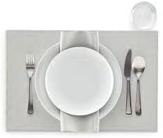 MY DRAP PLACEMAT (Pearl Grey, 12 Pack)