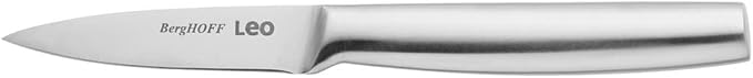 BergHOFF Legacy 11Pc Knife Block Set, Stainless Steel Sharp Blade Kitchen Knives, Wood Block, Cutting Boards, Sharpener, Anti-skid Base, Hollow Handle, Magnet for Scissors, Seamless Construction