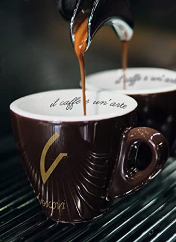 V Vescovi Moka Crema ??Premium Italian Ground Espresso ??Medium Roast Coffee ??For Moka, French Press & Pour Over ??8.8 oz (250g)