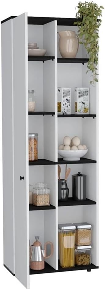 Tuhome Hoyt Multistorage Kitchen Pantry Multi-Color Manufactured Wood