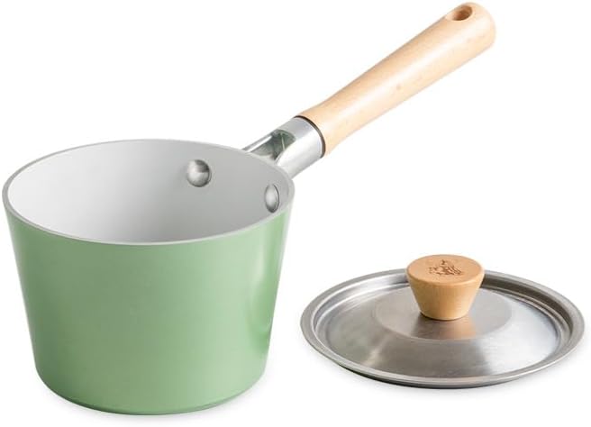 Nordic Ware Cardamom Ceramic Nonstick 1.5 Quart Saucepan with Lid