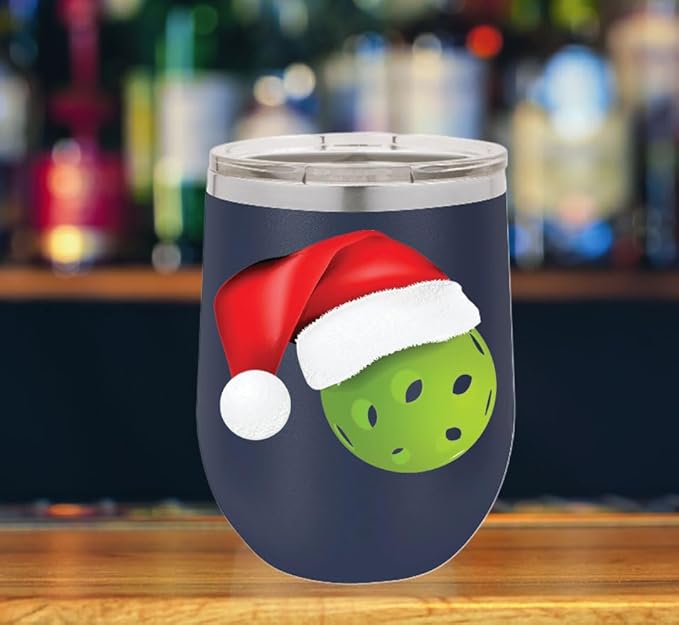 Pickleball Wine Tumbler, Pickleball Gift, 12oz Stainless Steel Wine Tumbler, Gifts For Him, For Her, For Boys, For Girls, Birthday, Christmas Gift idea (Blue)