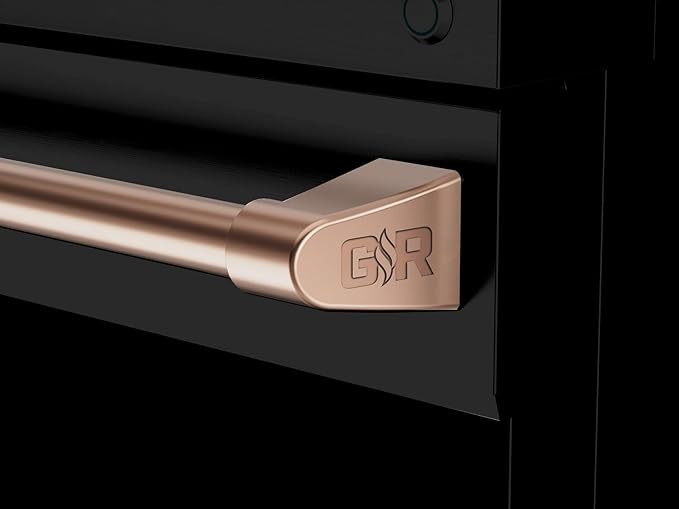Gordon Ramsay by THOR Kitchen 48 Inch Professional Gas Range with Double Oven in Black/Rose Gold