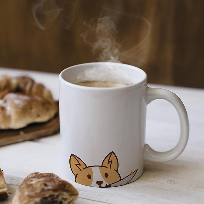 Funny Murder Corgi Mug - Corgi Gifts for Dog Lovers, Mom Dad Gifts - 11 oz Ceramic Coffee Mug