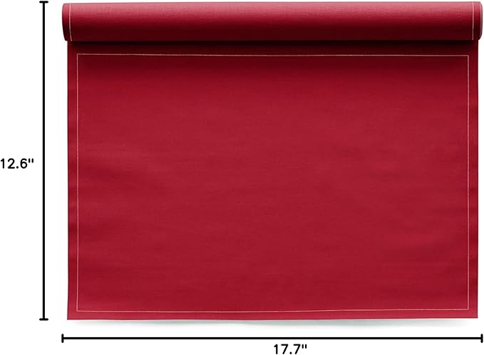 MY DRAP Cotton Placemats - Biodegradable, 45 x 32 cm / 17.7 x 12.6 in, Set of 4 for Dining and Kitchen Table, Table Runner
