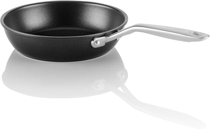 TECHEF - Onyx Collection 8-Inch Nonstick Frying Pan Skillet, PFOA-Free, Dishwasher Oven Safe, Stainless Steel Handle, Induction-Ready, Made in Korea (8-inch)