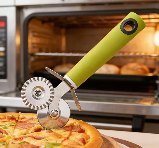 2Piece set Pizza cutter, pastry cutter, pizza slicer for home use