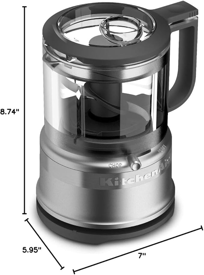 KitchenAid KFC3516CU 3.5 Cup Food Chopper, Contour Silver (Pack of 2)