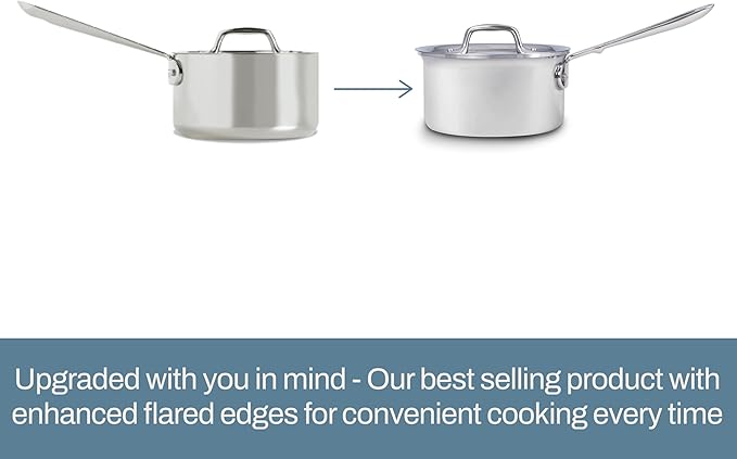 All-Clad D3 Stainless Steel Cookware Set - 10-Piece Pots and Pans Set, Induction, Oven Broiler Safe 600F - Includes Frying Pans, Saucepan, Saut챕-Pan, Stockpot, Professional Cookware - Stainless Steel