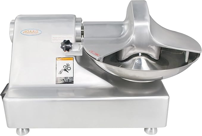 CLIVIA Commercial Meat Bowl Cutter Mixer, 10L Multifunctional Electric Meat Mixer Food Chopper Processor Blender Buffalo Chopper for Vegetable Garlic 750W 1450 r/min