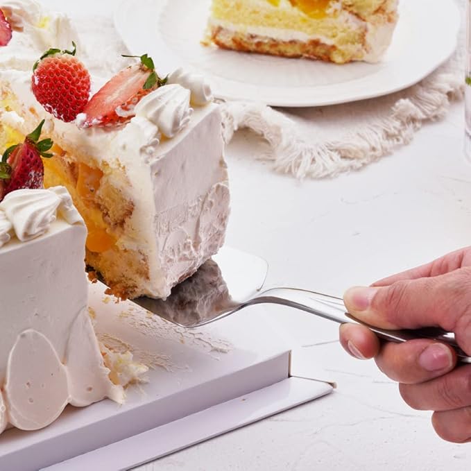 GoGeiLi Cake Knife and Server Set, Stainless Steel Cake Cutter Set for Wedding, Birthday, Parties