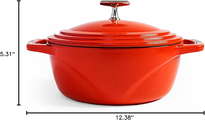 Lodge USA Enamel Dutch Oven, 3 qt., Red
