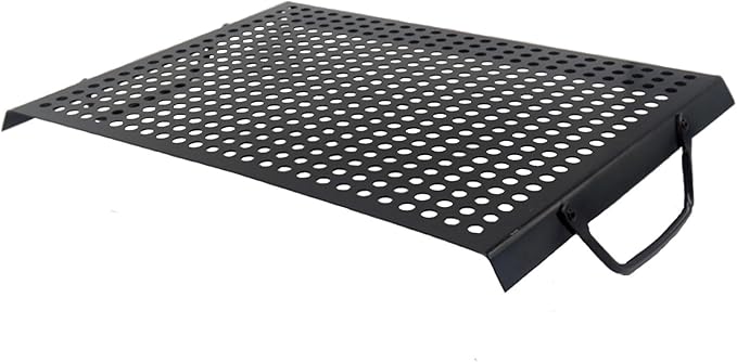 Banax BBQ Grilling Pans, Stainless Steel Grill Pan 7" X 12" With Handles for Indoor and Outdoor Use, With Holes for Meat, Vegetables, Seafood and Camping Accessories