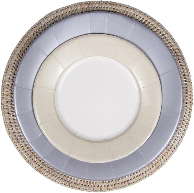 Caspari 13282DP Dinner Plates, Multicolored