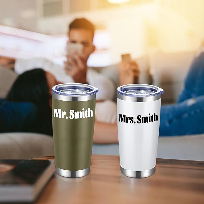 COMOOO Personalized 20oz Stainless Steel Tumbler with Lid, Insulated Tumbler Custom Gift with Text, Photo, Logo for Men, Women, Friends竊똍avy, 96 Pack