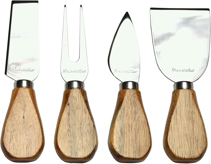 Picnic at Ascot Bamboo Cutting Board for Cheese & Charcuterie with Ceramic Dish, Knife Set & Cheese Markers - Designed & Quality Checked in The USA