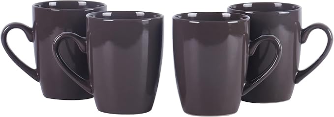 Color Wave Stoneware 16pc Dinnerware Set, Autumn Grey