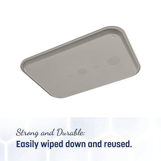Carlisle FoodService Products CT121623 Caf챕 Standard Cafeteria / Fast Food Tray, 12" x 16", Gray