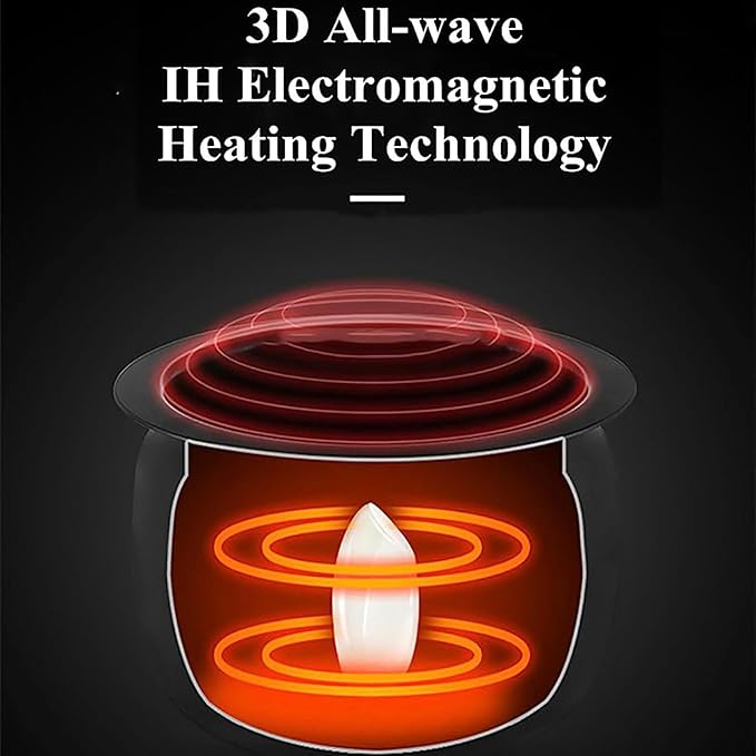 Commercial Food Processor, 6L Intelligent Automatic Cooking Machine with 360° Rotating and 3D All-round Heating, Smart Touch Screen, for Home Restaurant