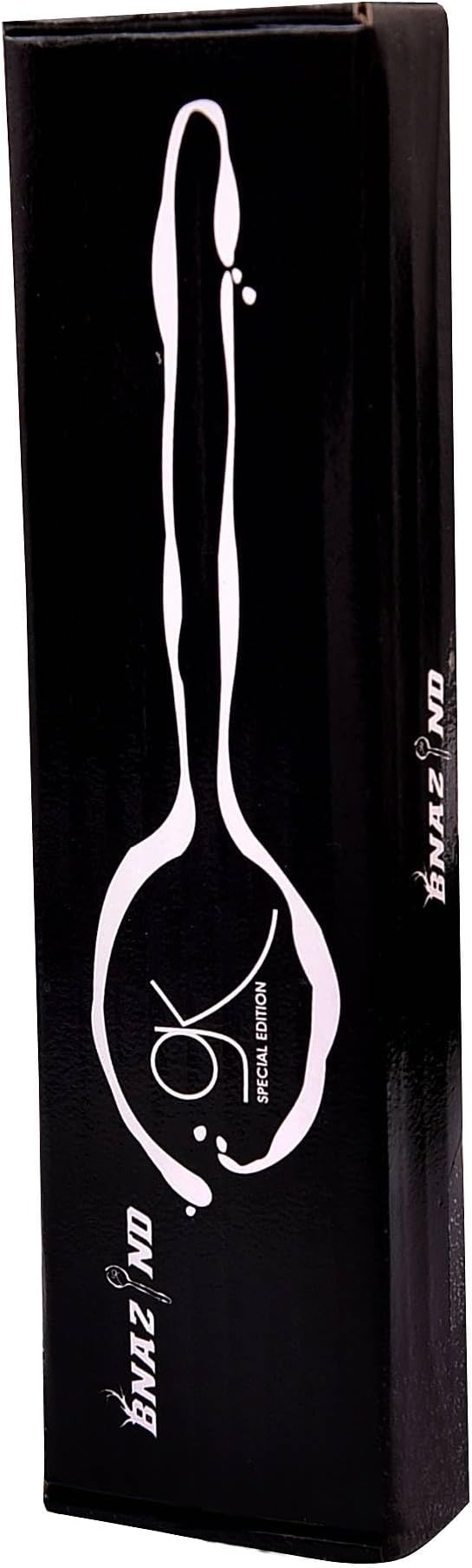 2 Pack 8 inch Kunz Small Regular and Perforated Sauce Spoon Set | 18/10 Stainless Steel Chef Spoon (Small Regular and Perforated)