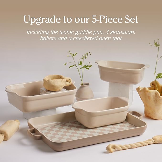 Our Place Mini Griddle Pan | 9" (2 Qt) Nonstick Ceramic Griddle Pan for Stovetop & Oven | PFAS-Free, Oven-Safe up to 450째F, Easy-Grip Handles | Steam