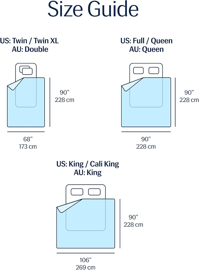 REST® Evercool® Cooling Comforter, King/Cali King, Blanket for Hot Sleepers, All Season Bedding to Keep Cool for Night Sweats, Breathable Lightweight Duvet, 106x90 Inches, Aqua Blue