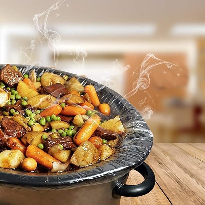 ECOOPTS Slow Cooker Liners (40 Liners), 13" 횞 21" Pot Liners Fit 3-8 Quarts, Disposable Cooking Bags Suitable for Oval & Round Pot, BPA Free (13" 횞 21")