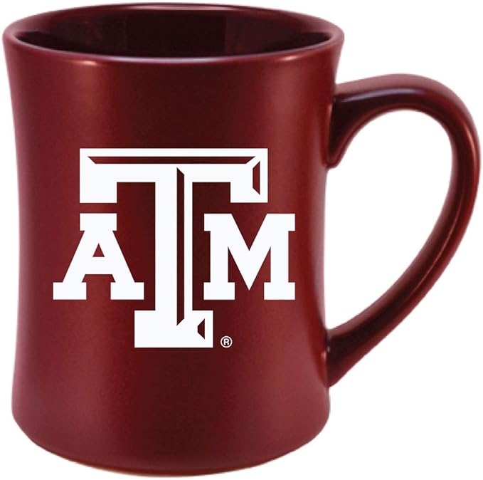 Texas A&M Ceramic 16oz Sculpted Mug ??Official Team Logo Coffee Cup ??Handwash Recommended ??Individually Boxed