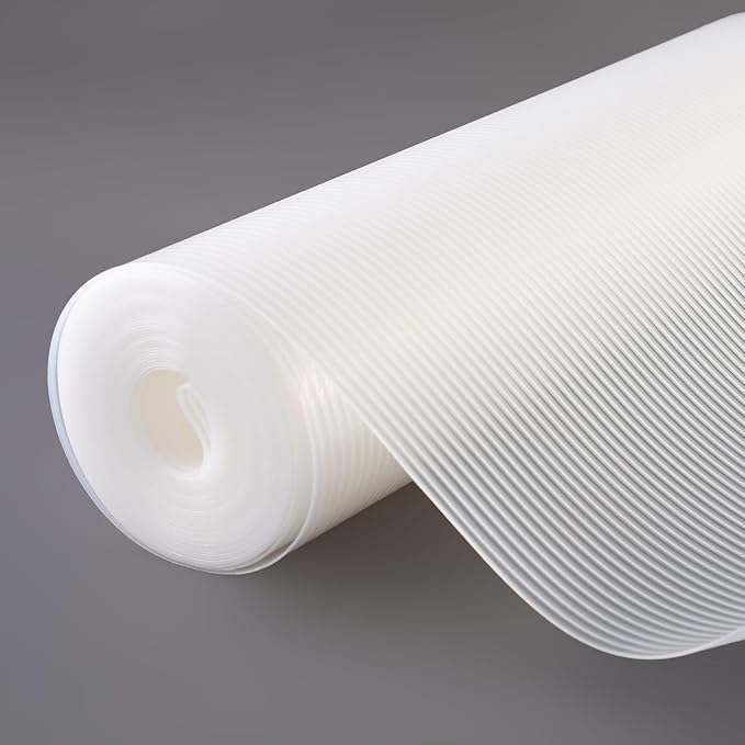 2 Rolls Thickened Shelf Liner, 16 in x 20 FEET Non-Slip Cabinet Liner, Washable Oil-Proof Contact Paper for Kitchen Drawer, Cabinet, Shelves, Refrigerator, Storage, Desks, Non Adhesive