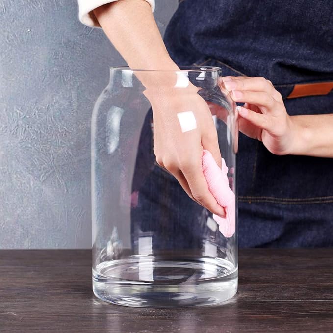SAIOOL Egg Jar,kitchen canister竊?1 Gallon Large Glass Food Storage Jars with Airtight Lid, Clear