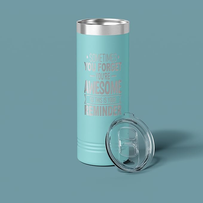 Spotted Dog Company Inspirational Tumbler, Inspirational Gifts for Men Dad Father Wife Sister Women, Birthday For Him Her, You?셱e Awesome Tumbler, Teacher Coworker Gifts 22oz Teal