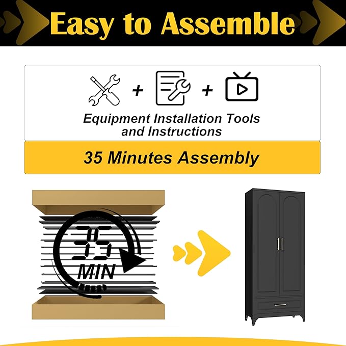 Metal Storage Cabinet with Drawers,75Inch Black Pantry Cabinets for Kitchen Storage with 3 Adjustable Shelves,Tall Kitchen Pantry Cabinet for Living Room, Dining Room竊똎ffice
