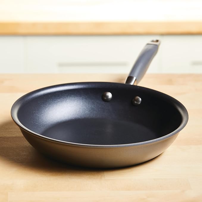 Anolon Advanced Home Hard Anodized Nonstick Skillet, 10.25 Inch ??10 Inch Fry Pan, Non Stick Saute Pan, Durable Cooking Skillet - Moonstone