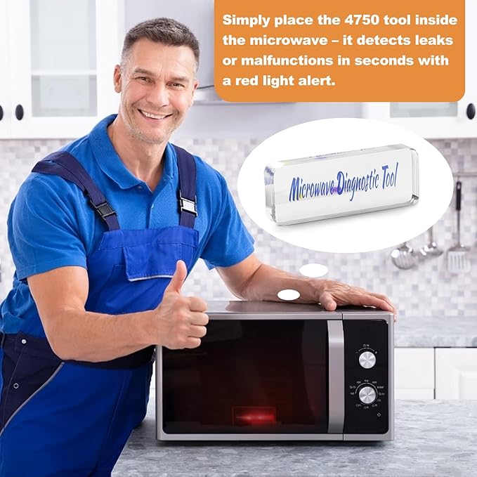 4750 Microwave Diagnostic Tool - Microwave oven safety tester for Home/Commercial Microwave Oven Inspection (Square)
