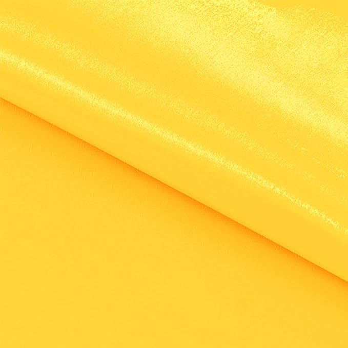 Yblut 10 Pack Satin Table Runner 12 x 108 Inch Long Yellow Silk Table Runner for Wedding Party Banquet Birthday Decoration