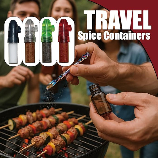 Portable Spice Dispenser, Leak-proof Metal Spice Jar, Mini Kitchen Spice Set, Sealed Storage Container for Spices during Travel and Outdoor Camping (16)