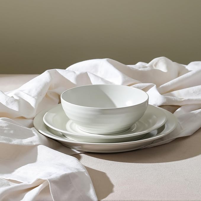 Stone Lain Orbit 16-Piece Dinnerware Set Stoneware, White