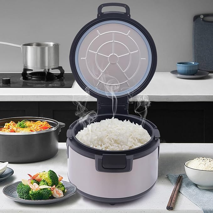 20Qt Commercial Rice Warmer, 100W Big Rice Warmer with Non-stick Inner Pot, Adjustable Temperature Portable Rice & Food Warming Bowl for Restaurant, Hotel(NOT Cooker)