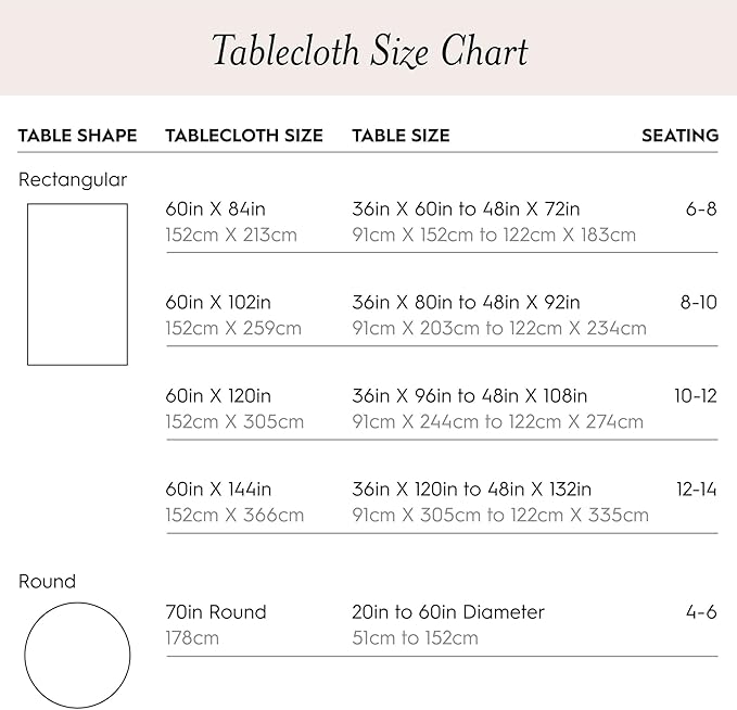 Laura Ashley Harper Luxuriously Smooth Fabric Tablecloth for Formal or Casual Dining, Holiday, Banquet, Wedding or Party, 60" x 144", Blush