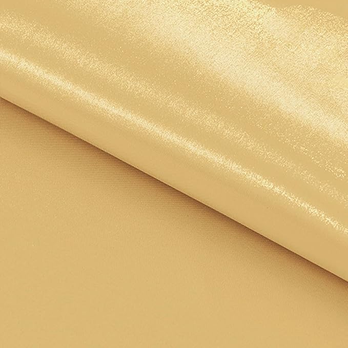 Yblut 10 Pack Satin Table Runner 12 x 108 Inch Long Light Gold Silk Table Runner for Wedding Party Banquet Birthday Decoration