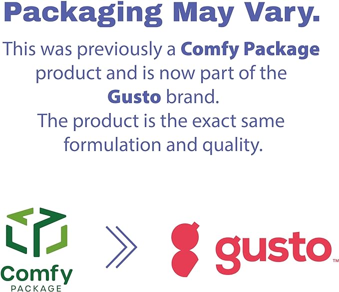 GUSTO [9 Inch - 500 Count Uncoated White Paper Plates, Dessert Plates Disposable - Decorative Craft Paper - (Formerly Comfy Package)