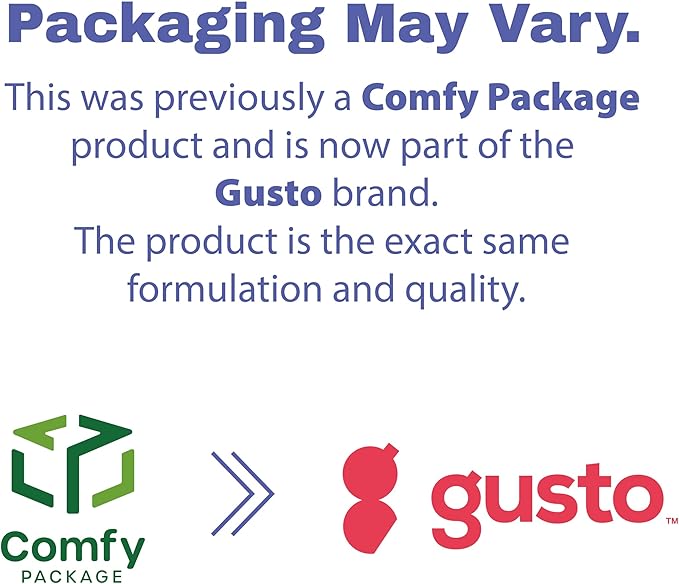 GUSTO [12 oz - 125 Count Heavy-Duty 100% Compostable Kraft Paper Bowls ??Eco-Friendly Disposable Sugarcane Soup Bowls (Formerly Comfy Package)
