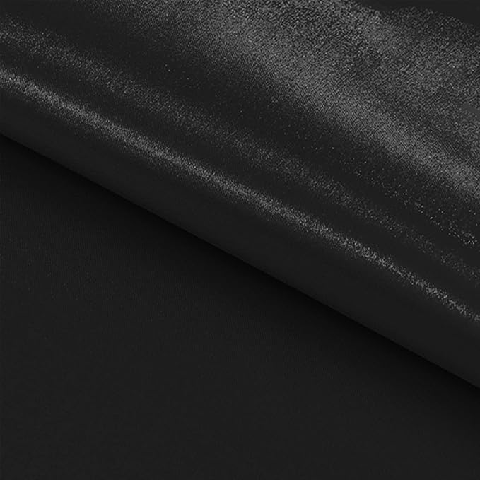 Yblut 10 Pack Satin Table Runner 12 x 108 Inch Long Black Silk Table Runner for Wedding Party Banquet Birthday Decoration