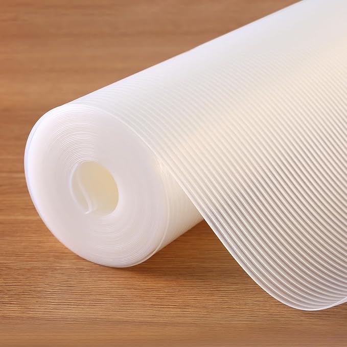 Shelf Liner, 11.8 Inches x 20 FEET Non-Slip Kitchen Cabinet Liner, Washable Oil-Proof Non-Adhesive Contact Paper for Kitchen Drawer, Cabinet, Shelves, Cupboard, Refrigerator, Storage, Desk, Countertop