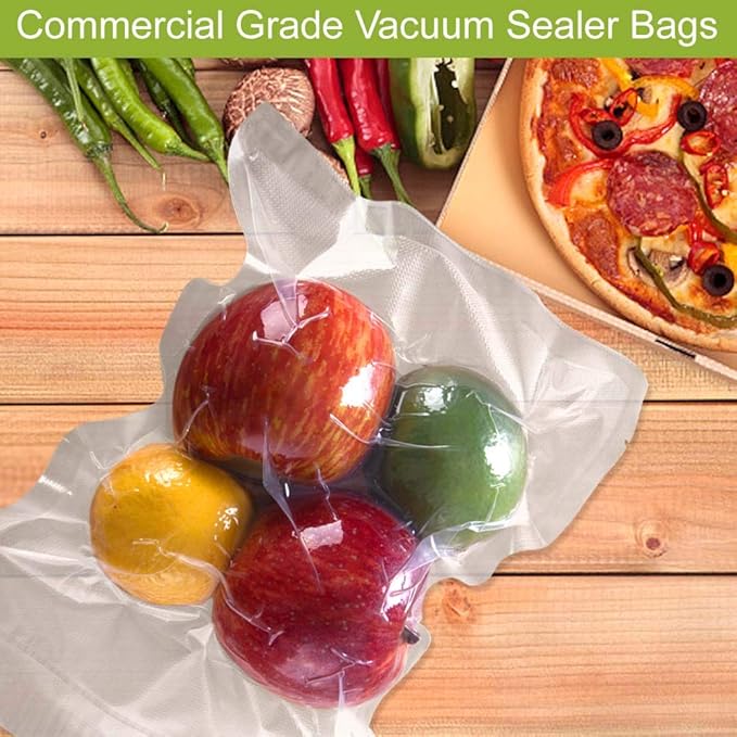 VacYaYa 100 Pint 6 x 10 Inch Freezer Food Vacuum Sealer Storage Bags Size,Vac Seal a Meal Bags with BPA Free and Heavy Duty Sous Vide Vaccume Safe PreCut Bag