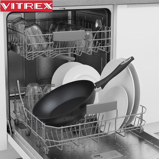 VITREX Magefesa Nature Nonstick Forged Aluminum Wok ??11-Inch Stir-Fry Pan with Nonstick Coating, Induction Compatible, All Stovetop Safe, Dishwasher Safe, PFOA-Free