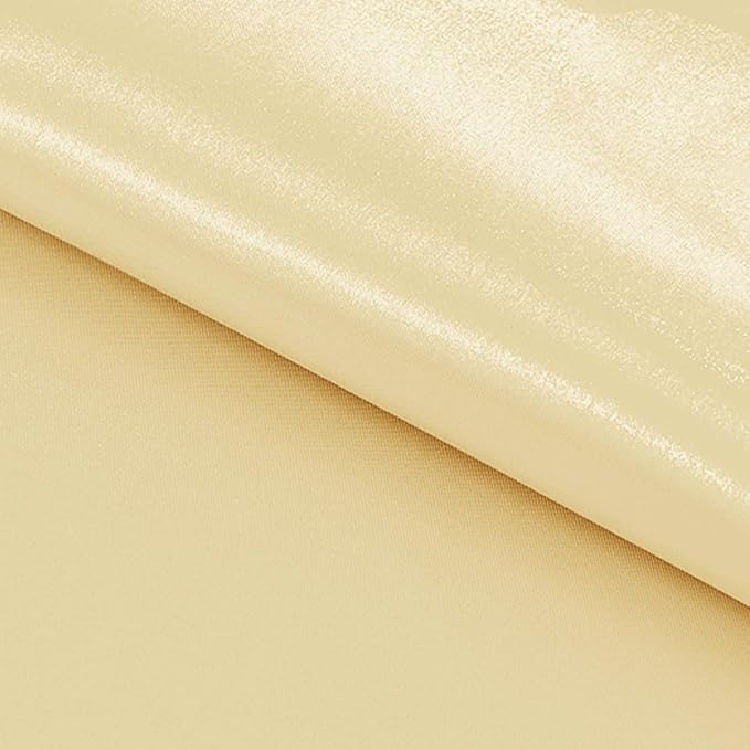 Yblut 10 Pack Satin Table Runner 12 x 108 Inch Long Champagne Silk Table Runner for Wedding Party Banquet Birthday Decoration