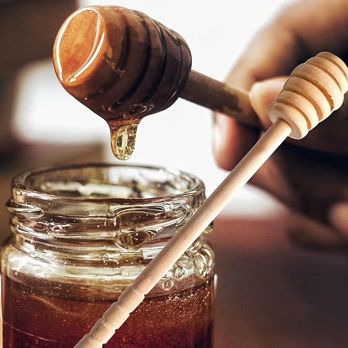 1Pcs Dessert Spoon Honey Stir Bar Honey Spoon Mixing Handle Jar Spoon