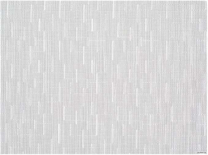 Chilewich Bamboo Placemats Set of 4 - Woven Rectangle Placemats - Reusable, Stain-Resistant, Indoor/Outdoor Tabletop Protection - 19" x 14" - Moonlight