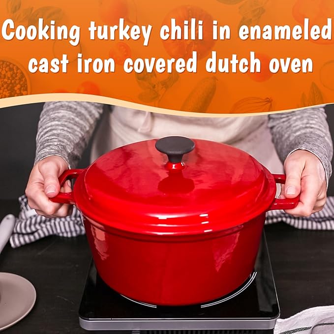 Hotop 4 Sets Dutch Oven Knob Stainless Steel Replacement Knob Pot Lid Handle Compatible with Le Creuset, Aldi, Lodge and Other Enameled Cast-Iron Dutch Oven (Black)